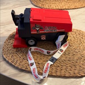Whitley Drink Works Florida Panthers Red and Black Zamboni popcorn bucket